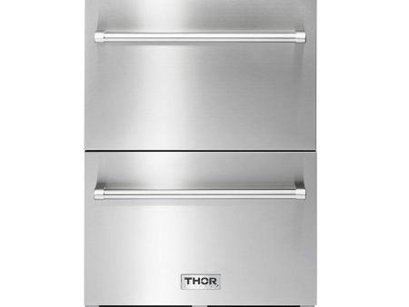 Thor Kitchen TRF24U 24 Inch Indoor Outdoor Refrigerator Drawer In Stainless Steel Discount