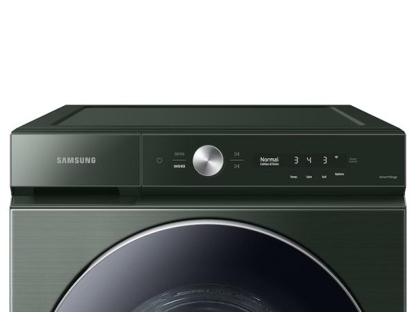 Samsung WF53BB8900AG Bespoke 5.3 Cu. Ft. Ultra Capacity Front Load Washer With Ai Optiwash™ And Auto Dispense In Forest Green on Sale