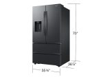 Samsung RF31CG7400MT 30 Cu. Ft. Mega Capacity 4-Door French Door Refrigerator With Four Types Of Ice In Matte Black Steel Sale