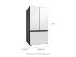 Samsung RF30BB660012 Bespoke 3-Door French Door Refrigerator (30 Cu. Ft.) With Beverage Center™ In White Glass Online Hot Sale