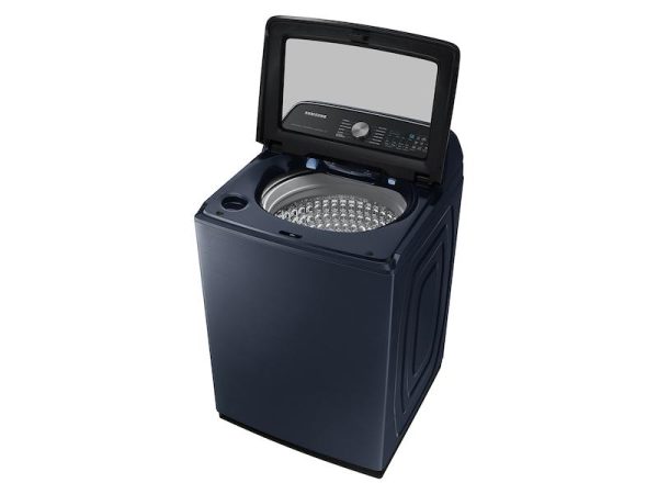 Samsung WA54CG7150AD 5.4 Cu. Ft. Smart Top Load Washer With Pet Care Solution And Super Speed Wash In Brushed Navy Online now