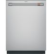 Cafe CDT888P2VS1 Café™ Customfit Energy Star Stainless Interior Smart Dishwasher With Ultra Wash Top Rack And Dual Convection Ultra Dry, Led Lights, 39 Dba Supply