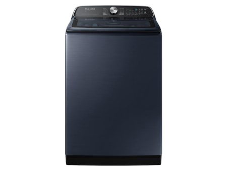 Samsung WA54CG7150AD 5.4 Cu. Ft. Smart Top Load Washer With Pet Care Solution And Super Speed Wash In Brushed Navy Online now