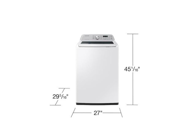 Samsung WA47CG3500AW 4.7 Cu. Ft. Large Capacity Smart Top Load Washer With Active Waterjet In White Online Sale