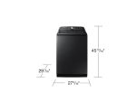 Samsung WA55CG7100AV 5.5 Cu. Ft. Extra-Large Capacity Smart Top Load Washer With Super Speed Wash In Brushed Black Online now