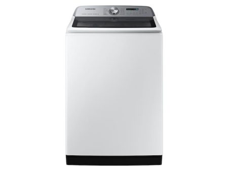 Samsung WA54CG7150AW 5.4 Cu. Ft. Smart Top Load Washer With Pet Care Solution And Super Speed Wash In White on Sale