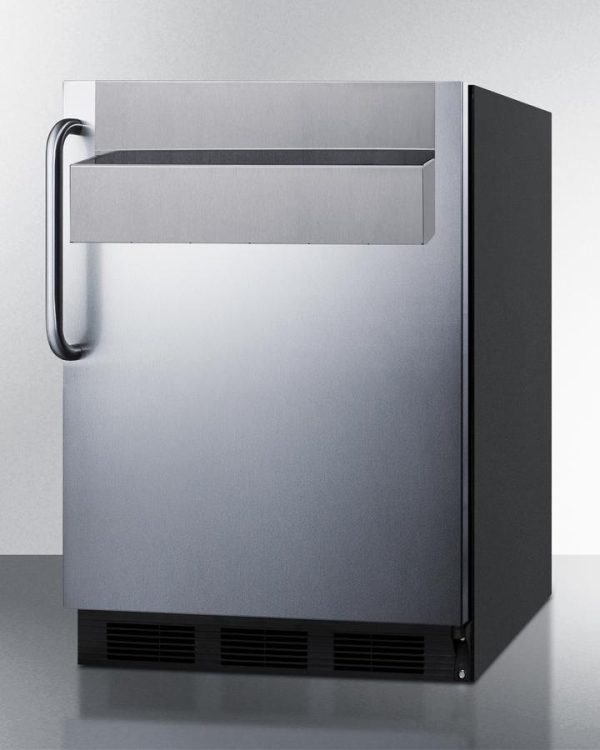 Summit FF7BKBISSTBADASR 24  Wide Built-In All-Refrigerator, Ada Compliant, With Speed Rail Fashion