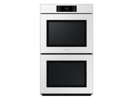 Samsung NV51CB700D12 Bespoke 30  White Glass Double Wall Oven With Ai Pro Cooking™ Camera Fashion