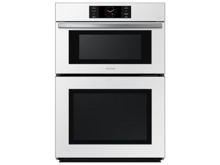 Samsung NQ70CB700D12 Bespoke 30  Microwave Combination Wall Oven With With Flex Duo™ In White Glass Online Hot Sale