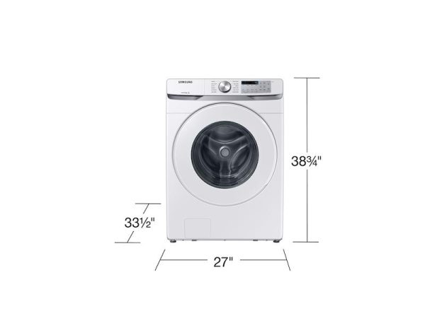 Samsung WF51CG8000AW 5.1 Cu. Ft. Extra-Large Capacity Smart Front Load Washer With Vibration Reduction Technology+ In White For Cheap