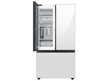 Samsung RF30BB660012 Bespoke 3-Door French Door Refrigerator (30 Cu. Ft.) With Beverage Center™ In White Glass Online Hot Sale