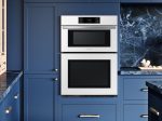 Samsung NQ70CB700D12 Bespoke 30  Microwave Combination Wall Oven With With Flex Duo™ In White Glass Online Hot Sale