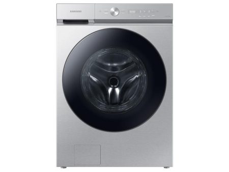 Samsung WF53BB8700AT Bespoke 5.3 Cu. Ft. Ultra Capacity Front Load Washer With Super Speed Wash And Ai Smart Dial In Silver Steel Fashion