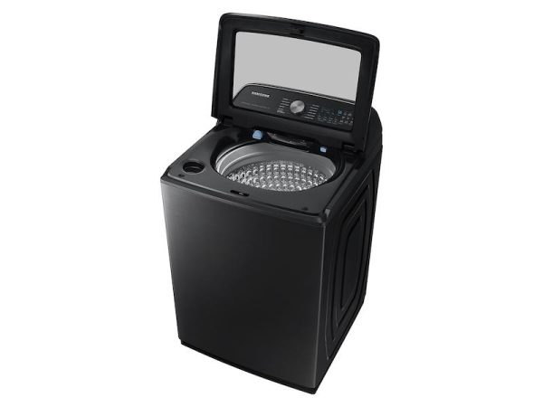 Samsung WA55CG7100AV 5.5 Cu. Ft. Extra-Large Capacity Smart Top Load Washer With Super Speed Wash In Brushed Black Online now