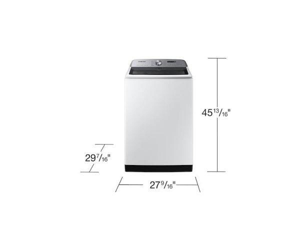 Samsung WA55CG7100AW 5.5 Cu. Ft. Extra-Large Capacity Smart Top Load Washer With Super Speed Wash In White Cheap