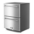 Thor Kitchen TRZ24U 24-Inch Indoor Outdoor Freezer Drawer In Stainless Steel - Trz24U Sale