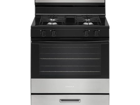 Amana AGR6303MMS 30-Inch Gas Range With Bake Assist Temps For Sale