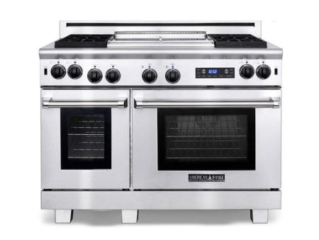 American Range ARR486GRDF 48  Medallion Series Dual Fuel Self-Clean Range Online Hot Sale