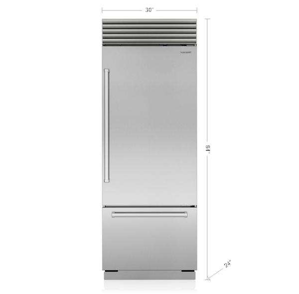 Sub-Zero CL3050UIDSPR 30  Classic Over-And-Under Refrigerator Freezer With Internal Dispenser Online Sale