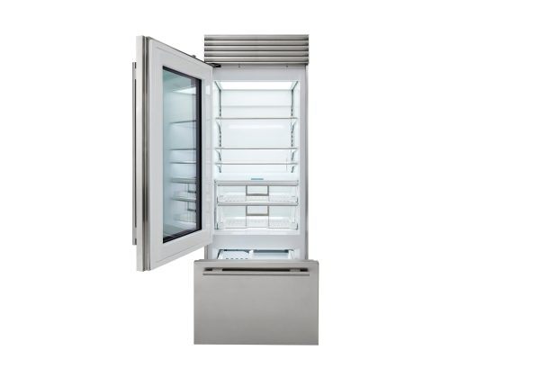 Sub-Zero CL3050UGSTL 30  Classic Over-And-Under Refrigerator Freezer With Glass Door Cheap