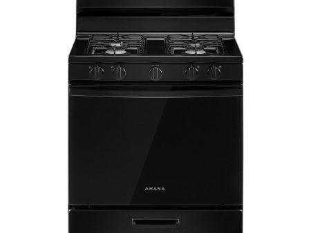 Amana AGR4203MNB Amana® 30-Inch Gas Range With Easy-Clean Glass Door For Discount