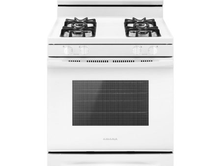 Amana AGR6303MMW 30-Inch Gas Range With Bake Assist Temps Fashion